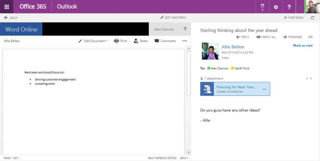 share files with Outlook Web App 11