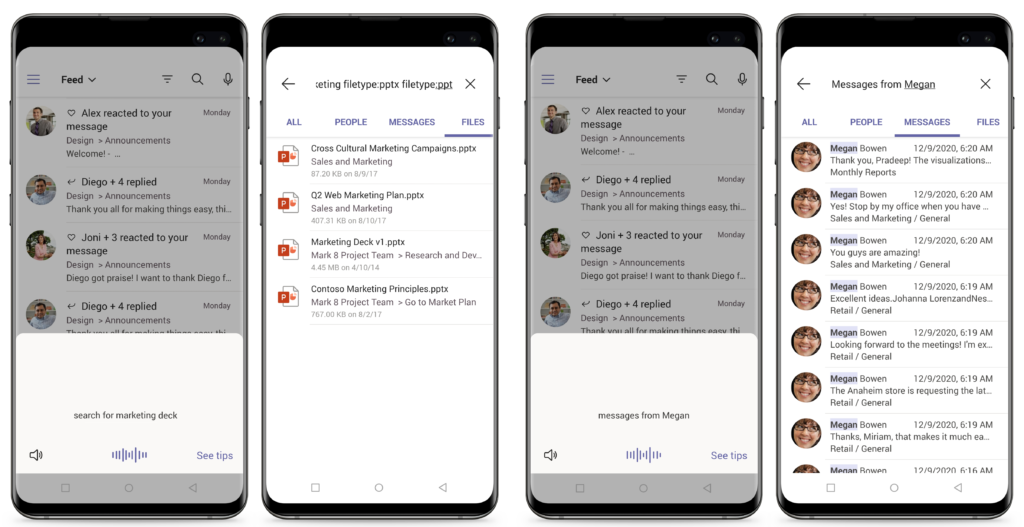 Use natural language to find what you need in Teams