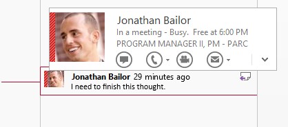 Screenshot of a comment and information about the comment's author