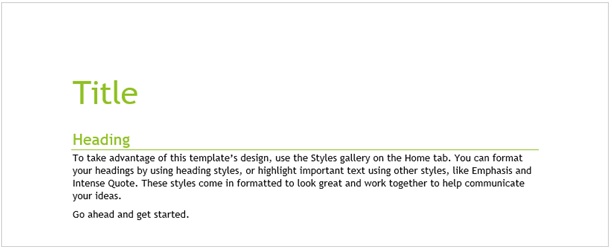Example template header