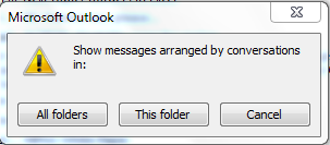 You can choose to apply the Conversations view.